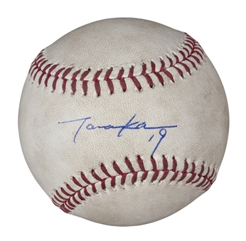 2014 Masahiro Tanaka Game Used and Signed Baseball (Steiner/JSA/PSA/MLB)